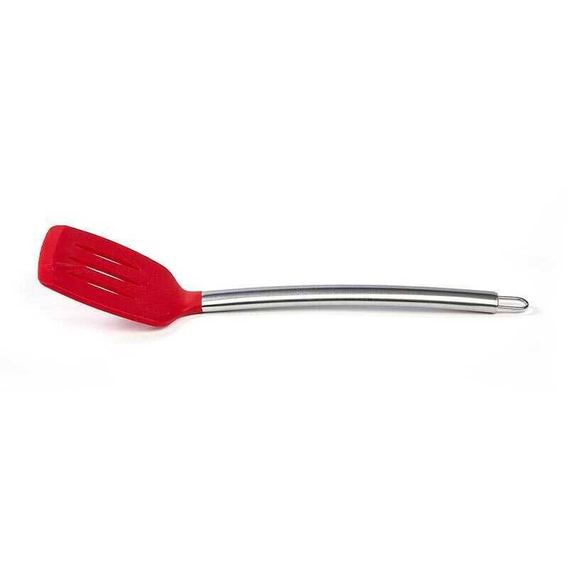 Biradlı BRD-0426 Çelik Saplı Silikon Spatula, 35 cm, Kırmızı - 1