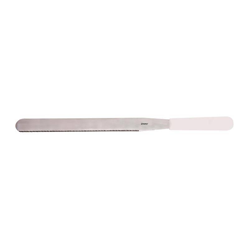 Biradlı BRD-210 Dişli Spatula, 30 cm, Beyaz - 1