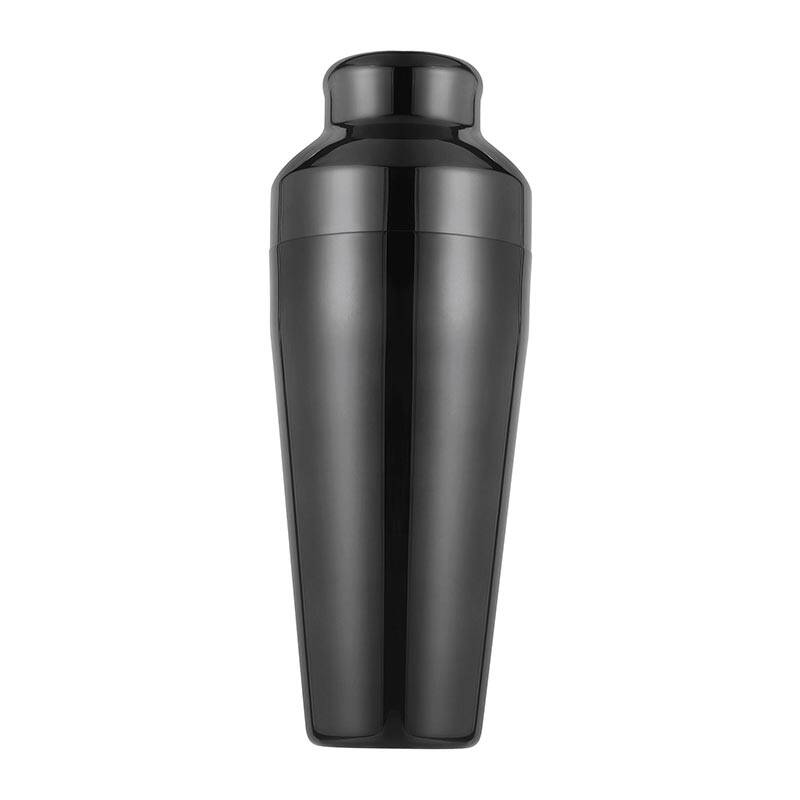 Biradlı BRD-601 Fransız Model Paslanmaz Çelik Shaker, 600 ml, Siyah - 1