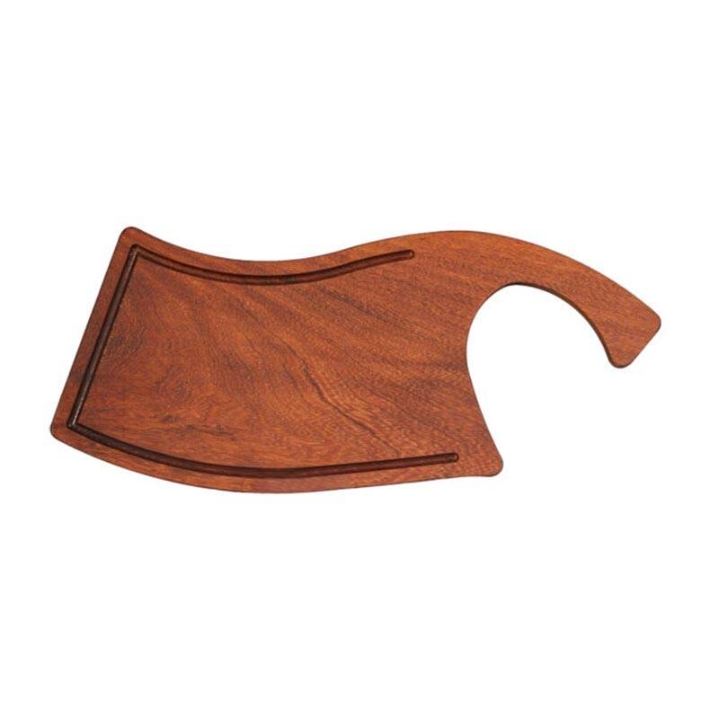 Biradlı GRV-1842 Asimetrik Iroko Peynir Sunum Tahtası, 50x22 cm - 1