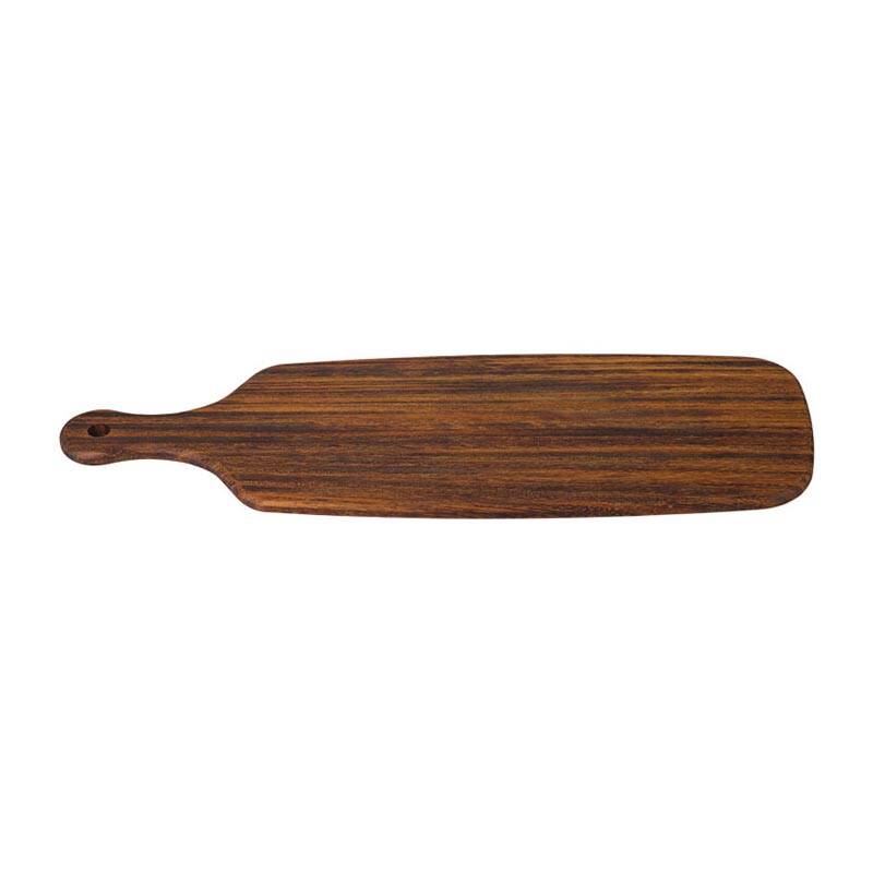 Biradlı GRV-1895 Iroko Pide Sunum Tahtası, 50x17 cm - 1