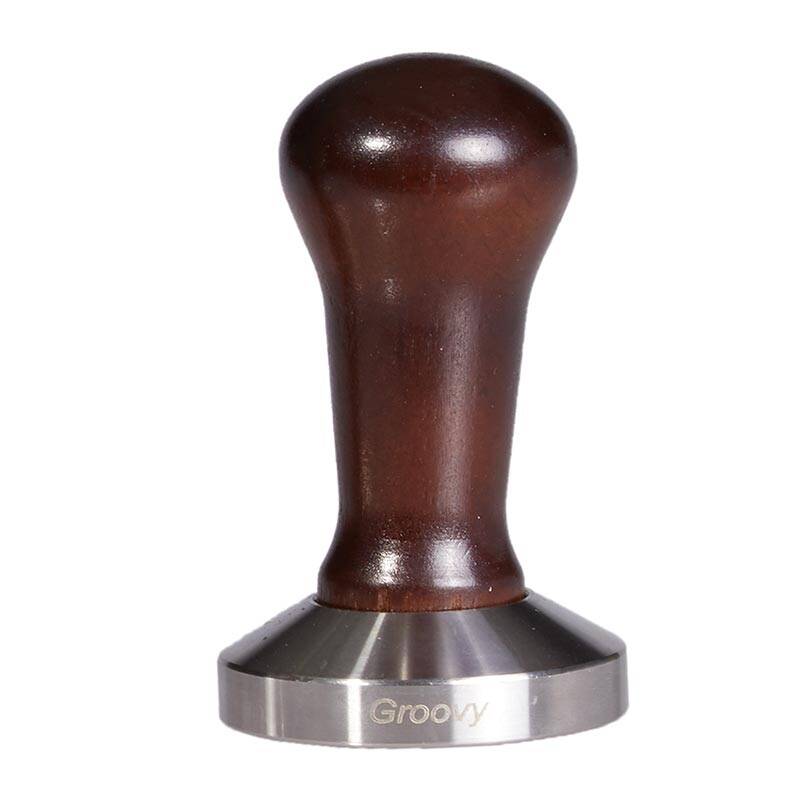 Biradlı GRV-316 Plastik Saplı Çelik Tamper, 58 mm, Kahverengi - 1