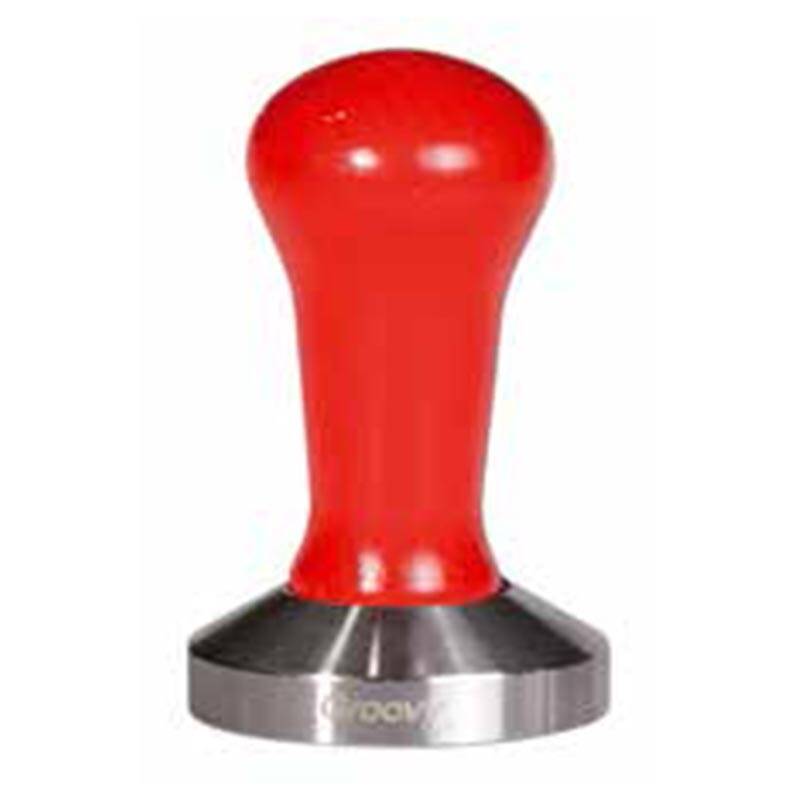 Biradlı GRV-316 Plastik Saplı Çelik Tamper, 58 mm, Kırmızı - 1