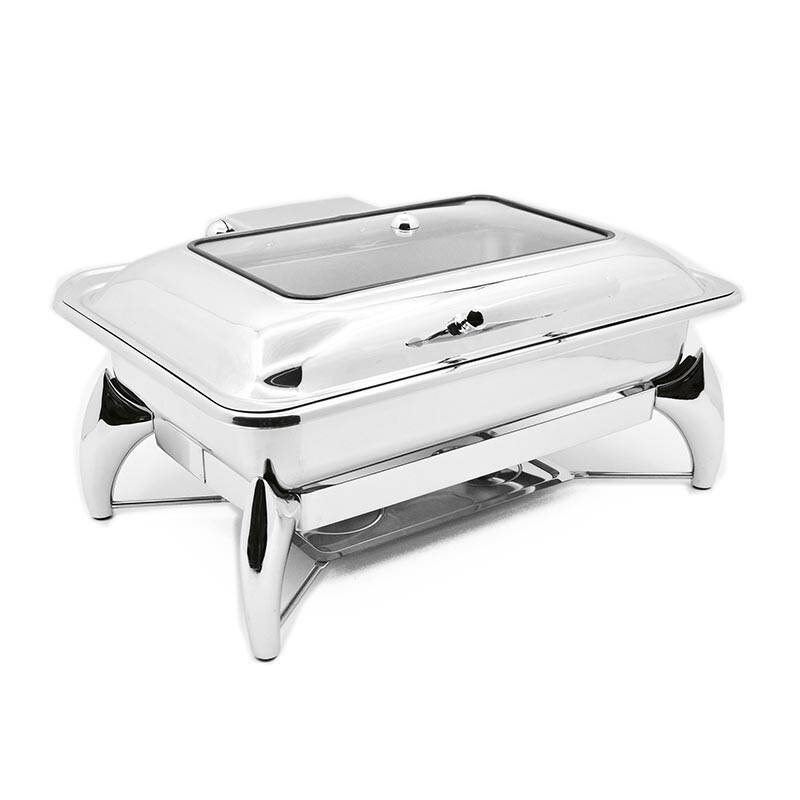 Biradlı GRV-4011 Ekonomik Dikdörtgen Chafing Dish Ayaklı Stand - 2