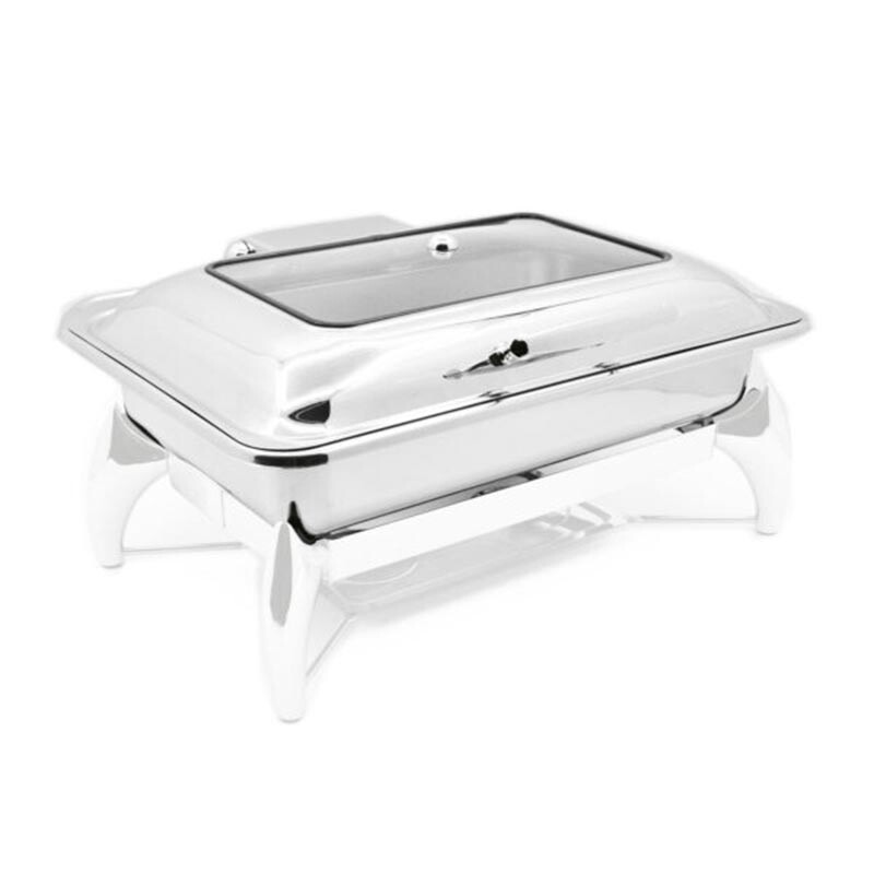 Biradlı GRV-4011 Ekonomik Dikdörtgen Chafing Dish Ayaklı Stand - 3