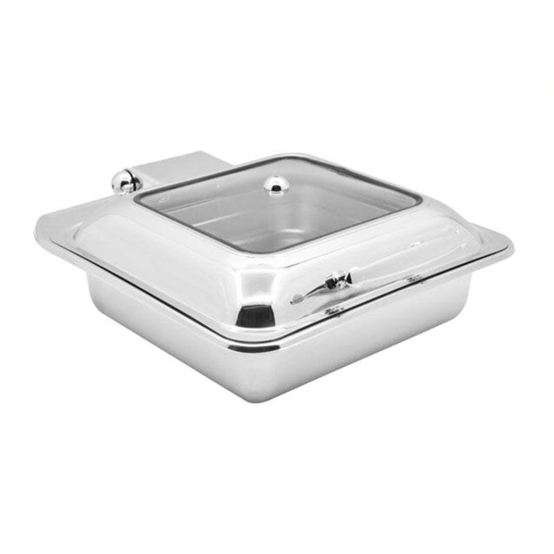 Biradlı GRV-4023 Ekonomik Kare Chafing Dish, GN 2/3 - 1