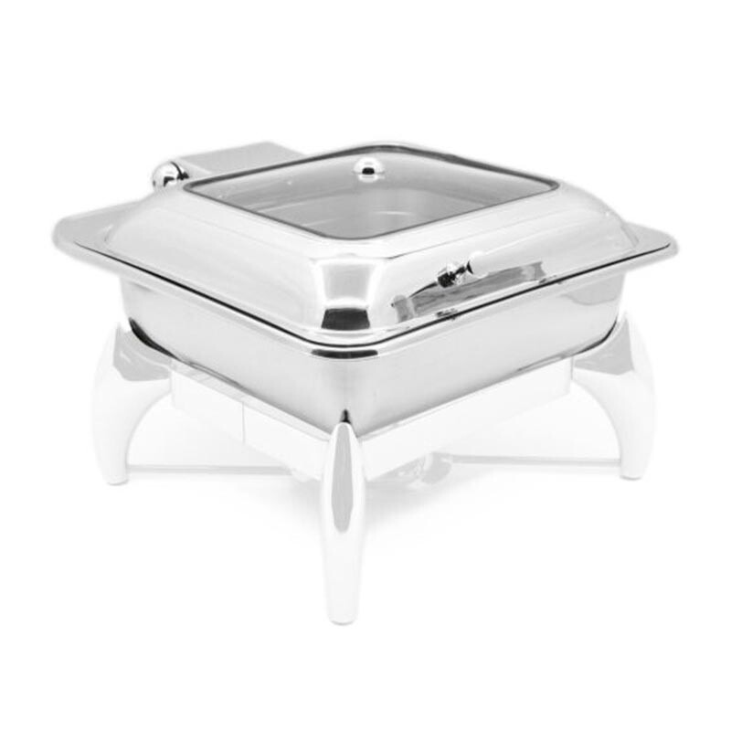 Biradlı GRV-4023 Ekonomik Kare Chafing Dish, GN 2/3 - 3