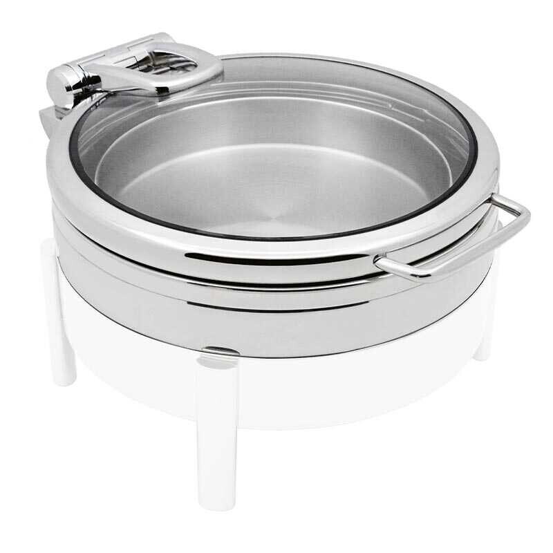 Biradlı GRV-5025 Lux Yuvarlak Chafing Dish, 5.5 Lt. - 3