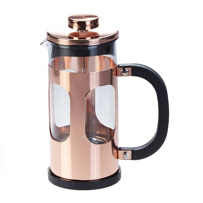 Biradlı GRV-B003 French Press, 350 cc, Bakır - 1