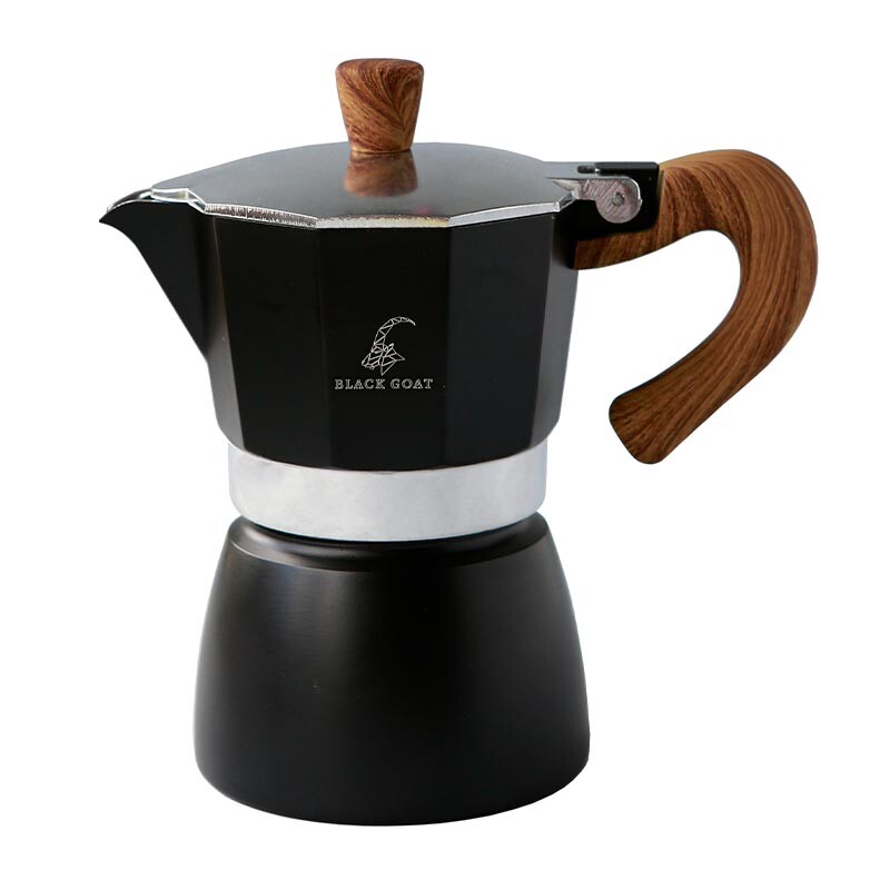 Black Goat Moka Pot, 3 Cup - Siyah - 1