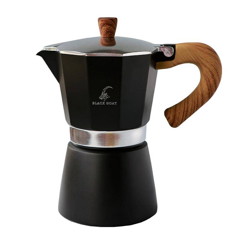 Black Goat Moka Pot, 6 Cup - Siyah - 1