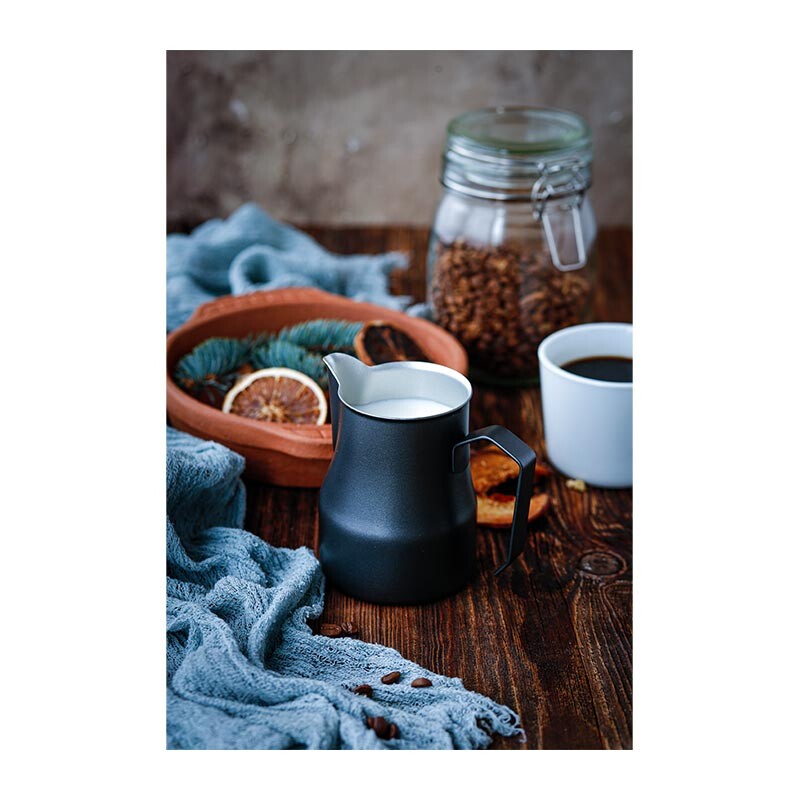 Black Goat Paslanmaz Pitcher Süt Potu, 500 ml - Siyah - 2