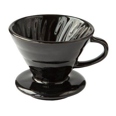 Black Goat V60 02 Seramik Dripper - Siyah - 1