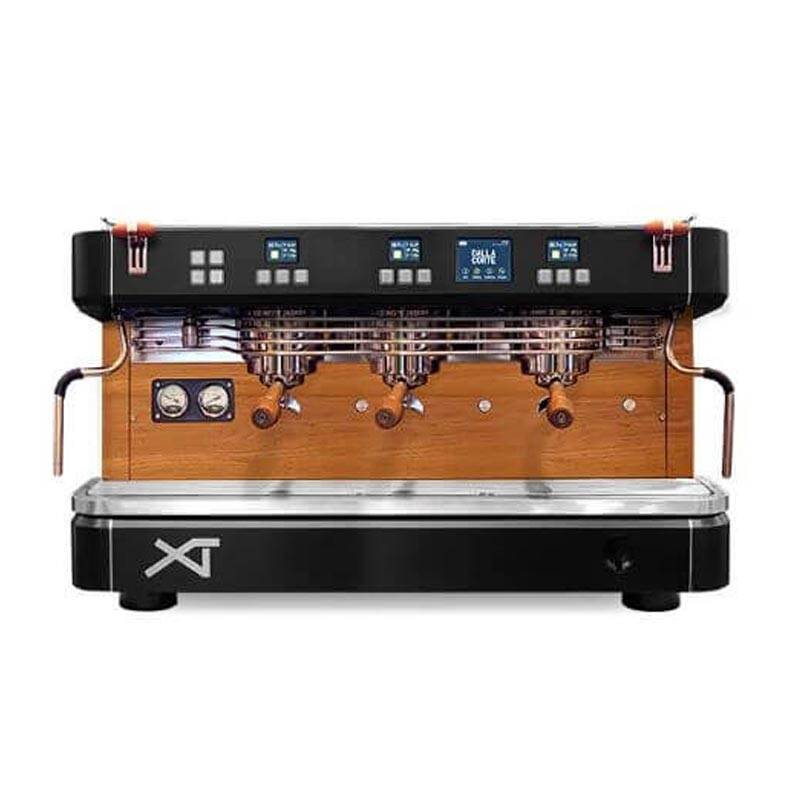 Dalla Corte XT Classic Espresso Kahve Makinesi, 3 Gruplu, Multi-Boiler, Siyah Ceviz - 1