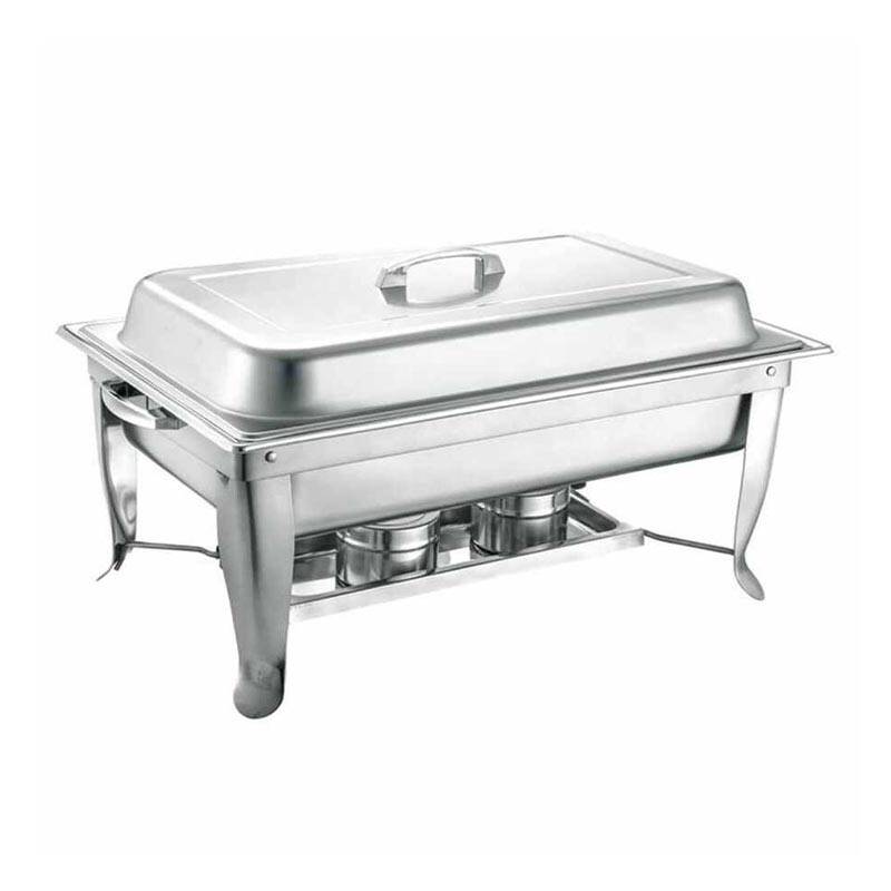 Epinox CDE-9 Dikdörtgen Chafing Dish, Elektrikli veya Sıvı Yakıtlı, 9 Lt. - 1