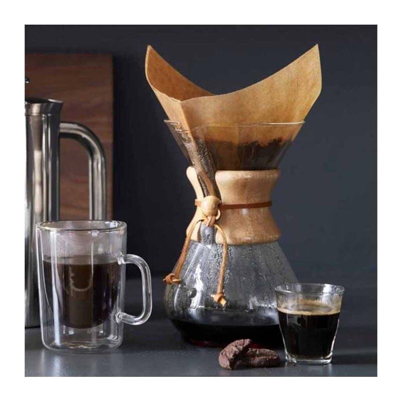 Epinox CK-40 Chemex, Kahve Demleme, Ahşap Tutacaklı, 400 ml, 2 Bardak - 2