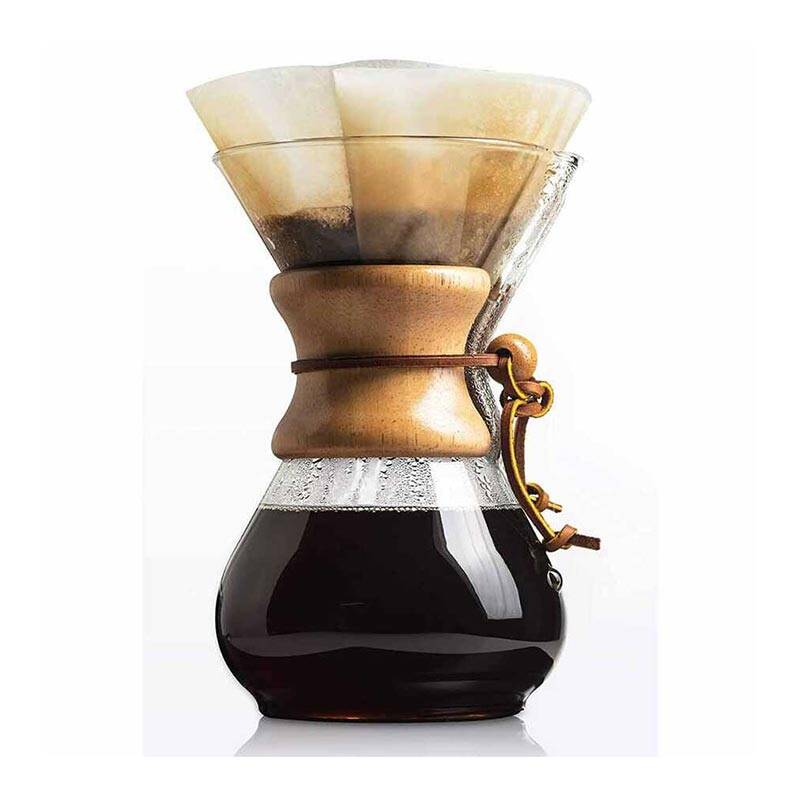 Epinox CK-40 Chemex, Kahve Demleme, Ahşap Tutacaklı, 400 ml, 2 Bardak - 3