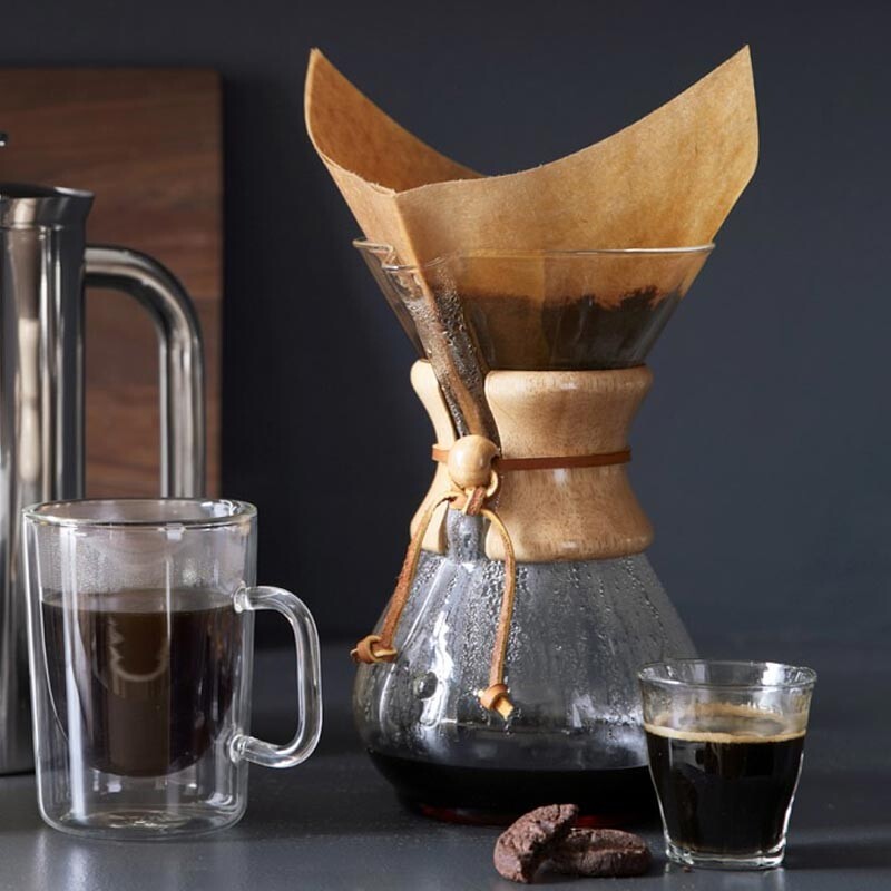 Epinox CK-800A Chemex, Kahve Demleme, Ahşap Tutacaklı, 800 ml, 6 Bardak - 2