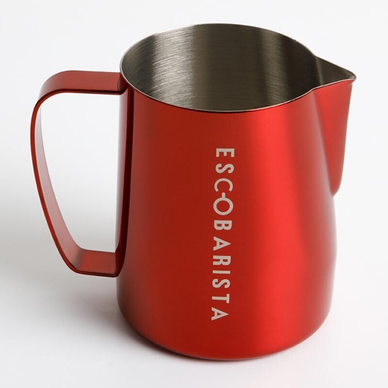 Escobarista Barista Space Latte Pitcher, Süt Potu, 600 ml, Ateş Kırmızı - 1