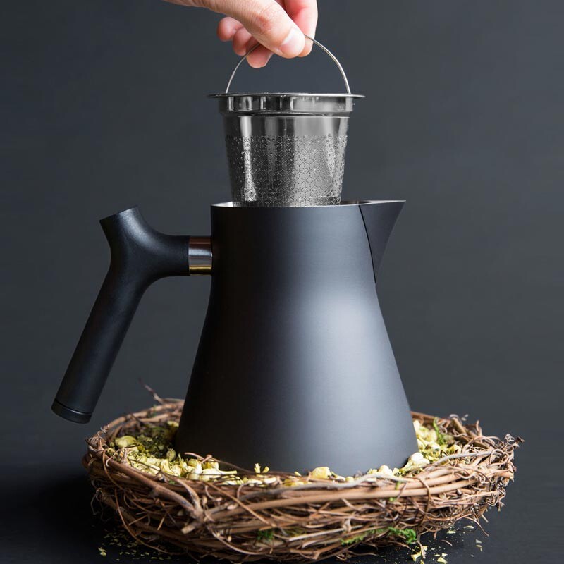 Fellow Products Raven Tea Kettle, Isı Göstergeli Çay Demleme ve Servis Cihazı - 4