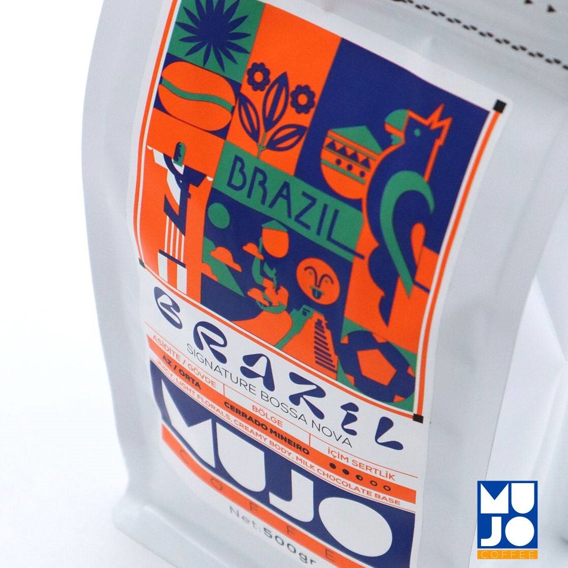 Mujo Coffee Brazil Signature Bossa Nova 2.5 kg. Taze Kavrulmuş Çekirdek Kahve - 2