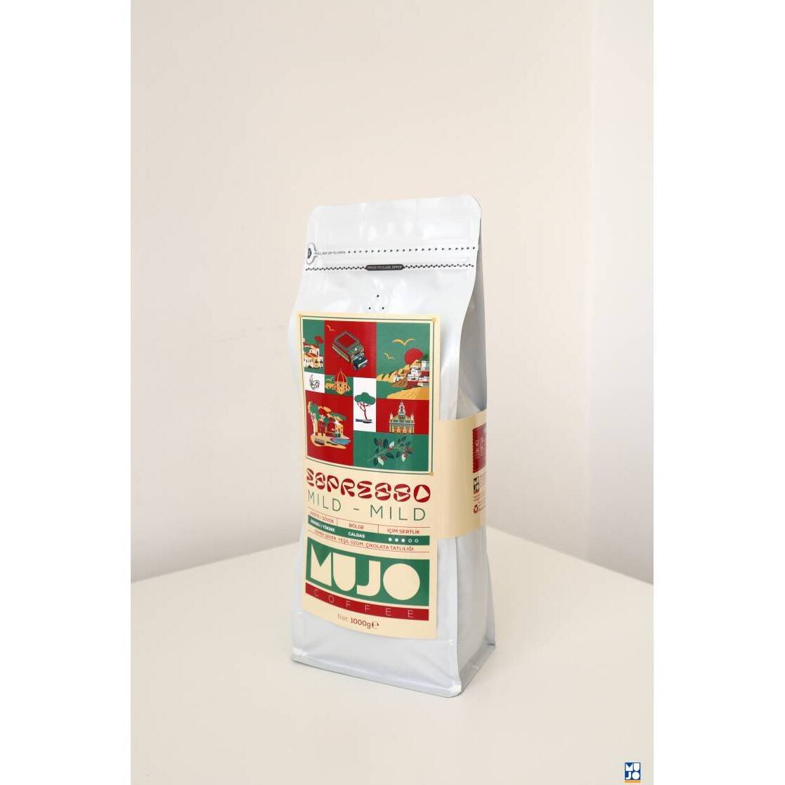 Mujo Coffee Espresso Mild 1000 gr. Taze Kavrulmuş Çekirdek Kahve - 2