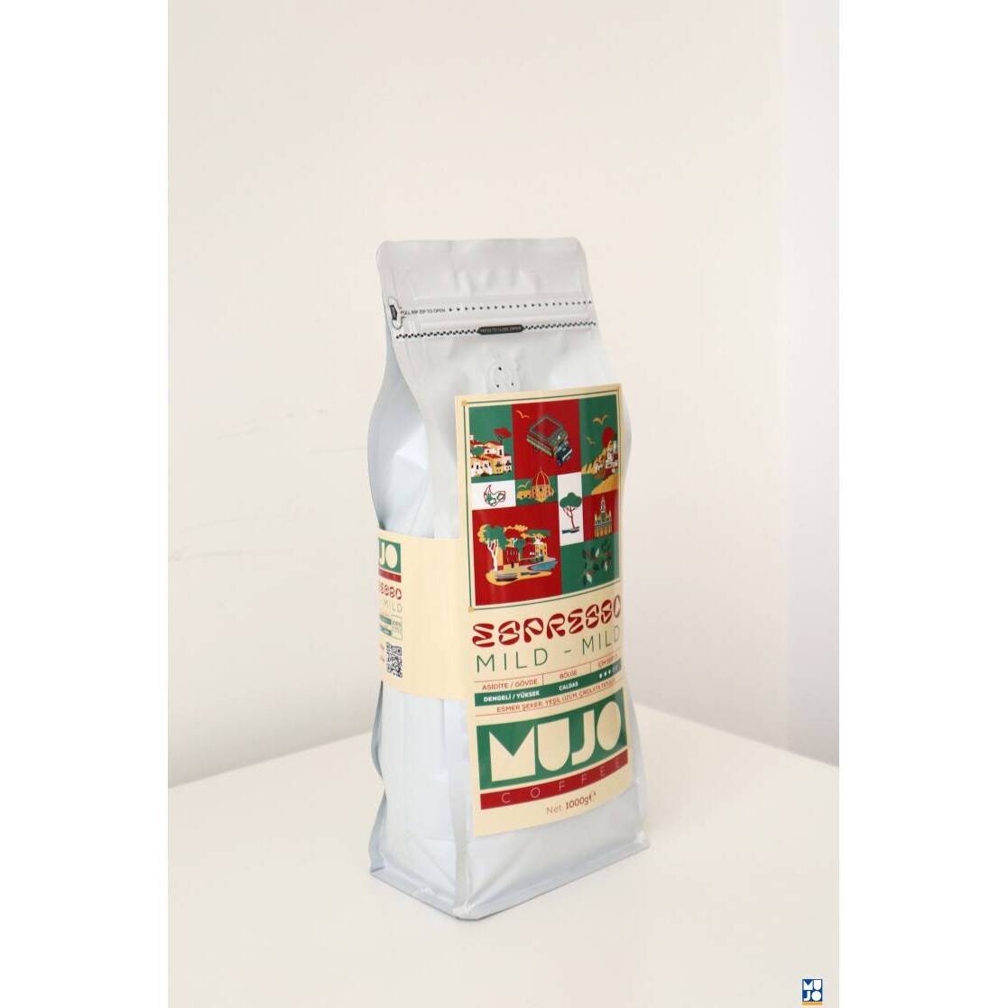 Mujo Coffee Espresso Mild 1000 gr. Taze Kavrulmuş Çekirdek Kahve - 3