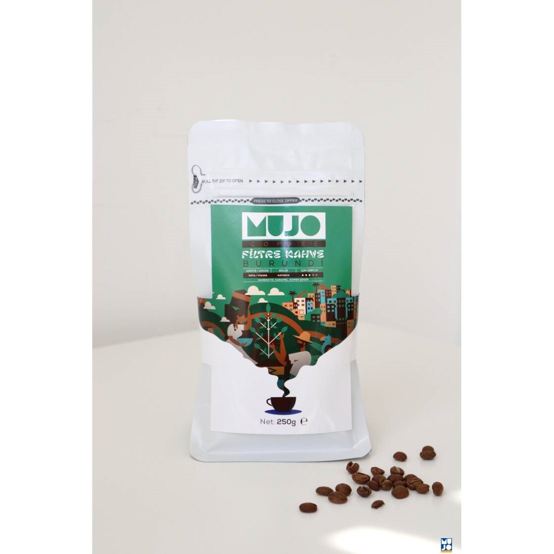 Mujo Coffee Filtre Kahve Burundi 1000 gr. Taze Kavrulmuş Çekirdek Kahve - 2