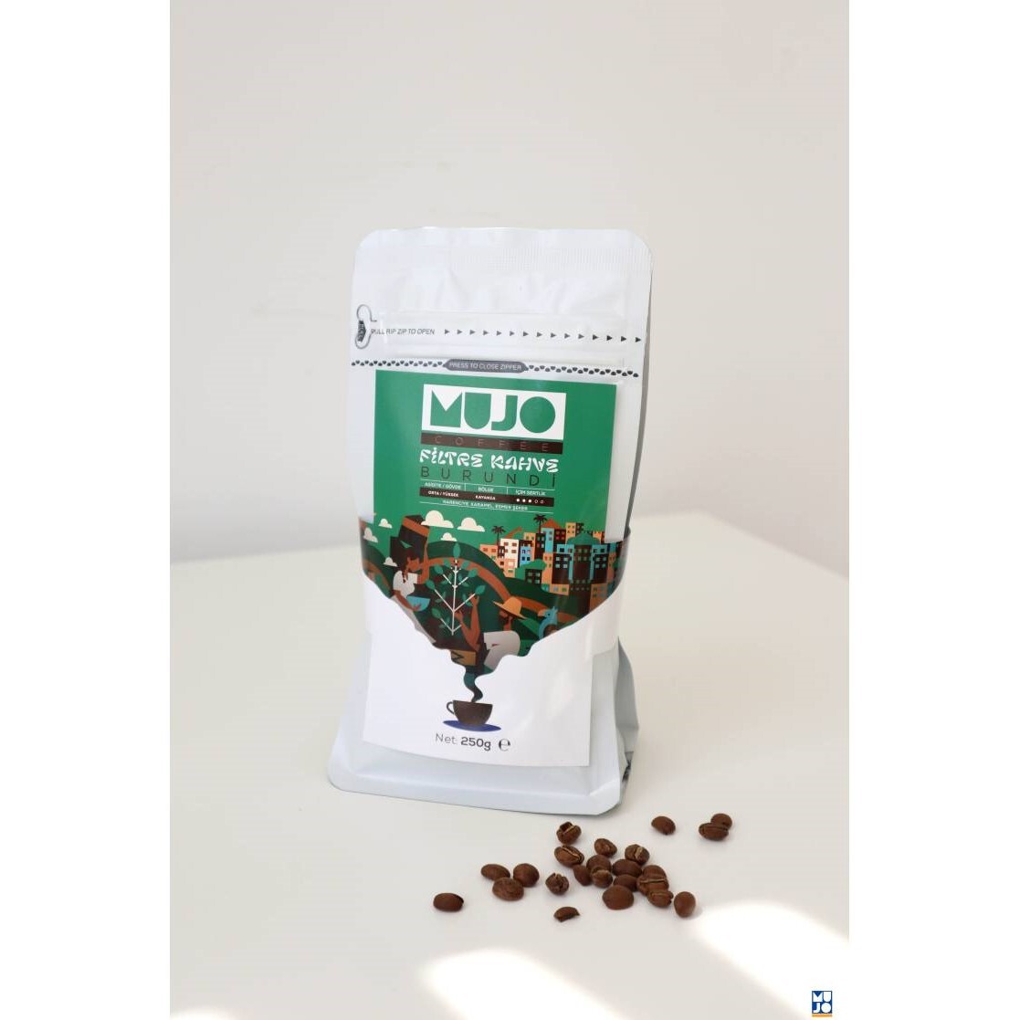 Mujo Coffee Filtre Kahve Burundi 500 gr. Taze Kavrulmuş Çekirdek Kahve - 2