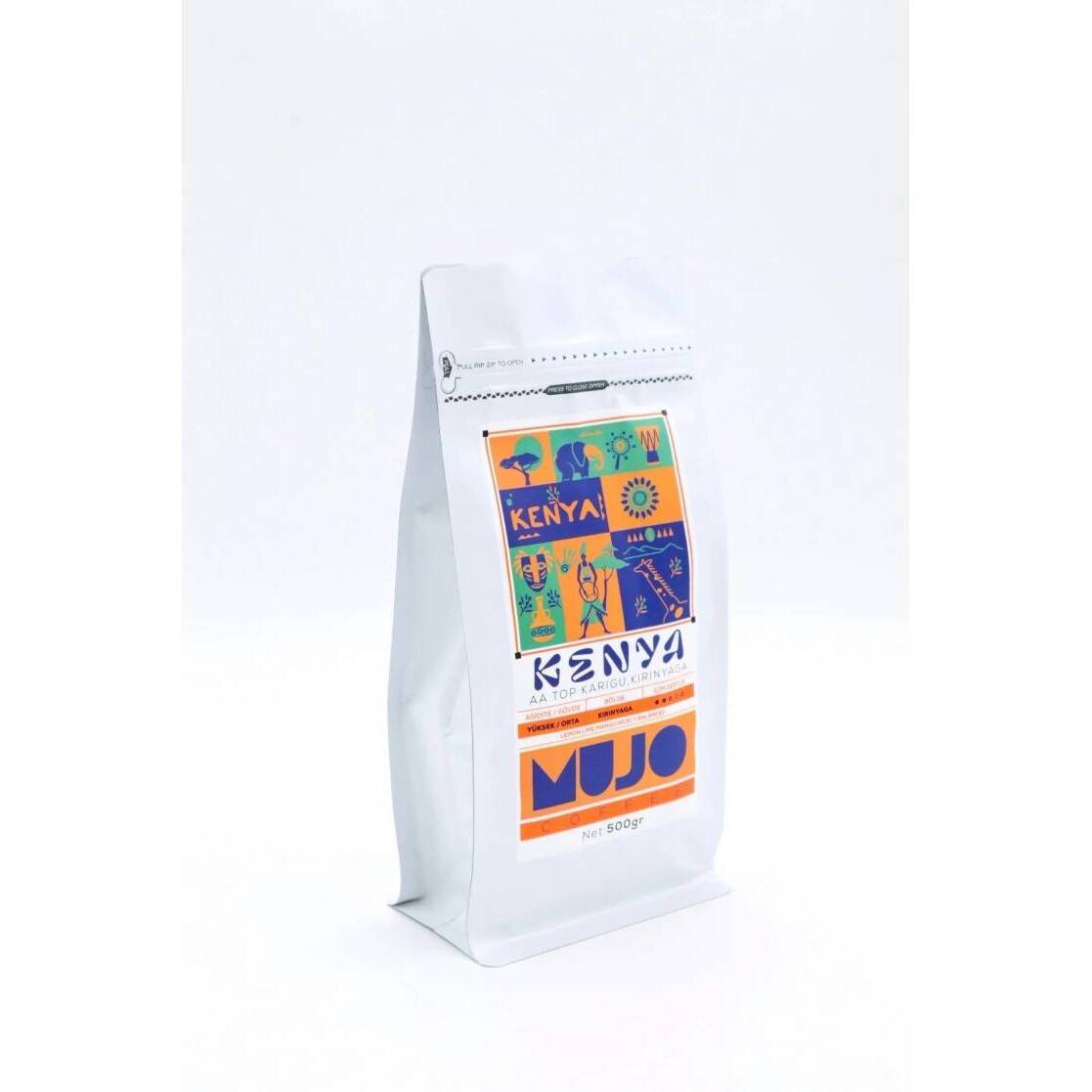 Mujo Coffee Kenya AA Top Karigu, Kirinyaga 1000 gr. Taze Kavrulmuş Çekirdek Kahve - 2