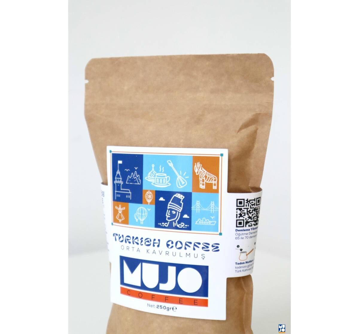 Mujo Coffee Turkish Coffee Orta Kavrulmuş, 250 gr. Türk Kahvesi - 2