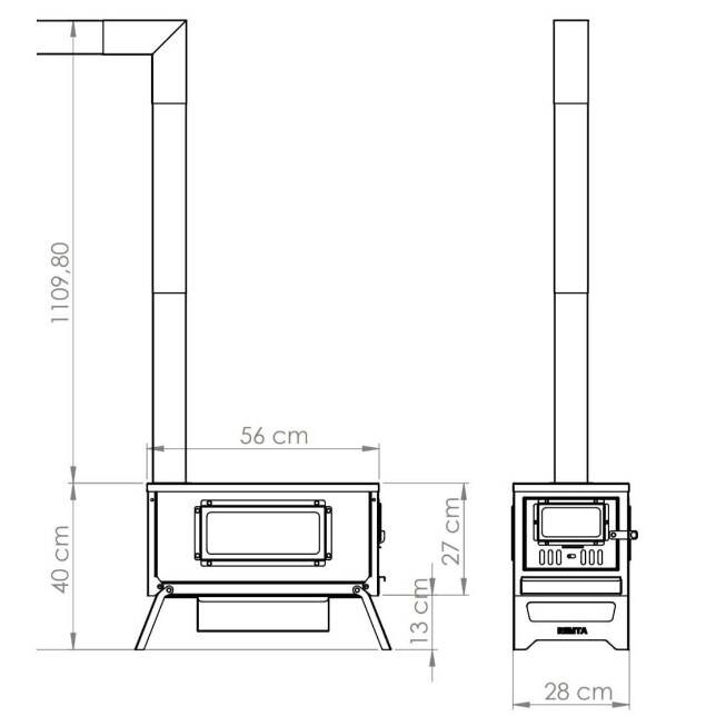 Remta KM01 Kuzineli Kamp Sobası - 3