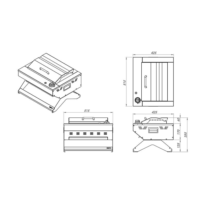 Remta R132+REG Profesyonel Pleyt Barbekü, Piknik Tüpü Regülatörlü - 2