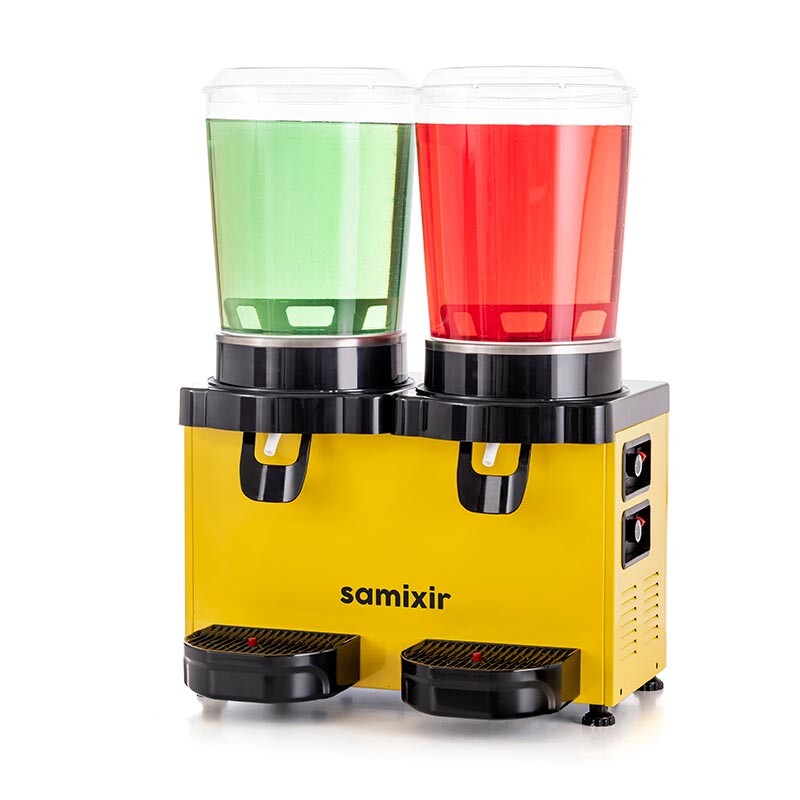 Samixir MM20 Panaromik Twin Soğuk İçecek Dispenseri, 10+10 Lt, Sarı - 1