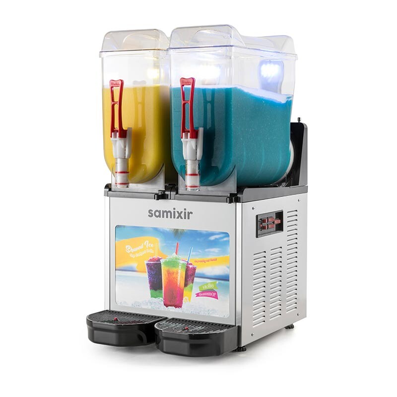 Samixir SLUSH24 Allure Twin Ice Slush Granita ve Soğuk Meyve Suyu Dispenseri - 1