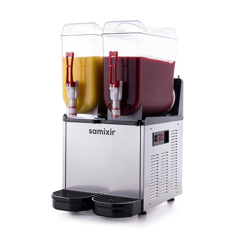 Samixir SLUSH24 Twin Ice Slush Granita ve Soğuk Meyve Suyu Dispenseri - 1