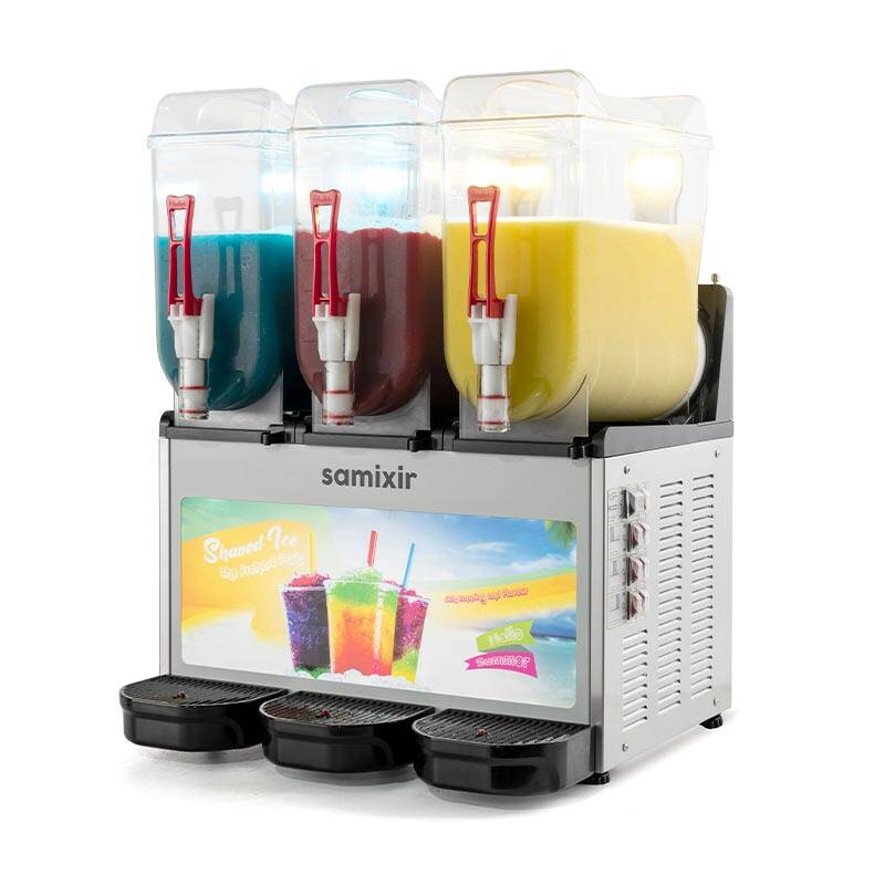 Samixir SLUSH36 Allure Triple Ice Slush Granita ve Soğuk Meyve Suyu Dispenseri - 1