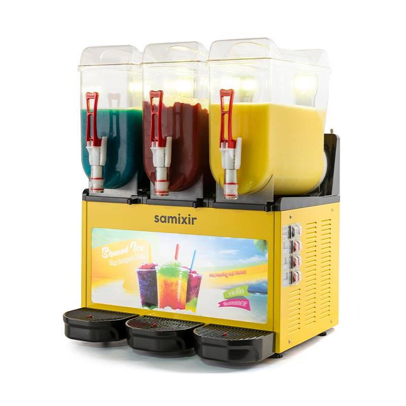 Samixir SLUSH36 Allure Triple Ice Slush Granita ve Soğuk Meyve Suyu Dispenseri - 1