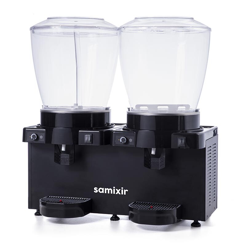 Samixir SM44 Panaromik Analog Twin Soğuk İçecek Dispenseri, 22+22 Lt, Siyah - 2