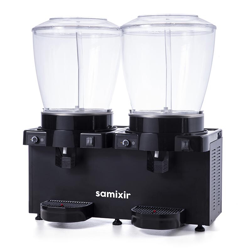 Samixir SS44 Panaromik Analog Twin Soğuk İçecek Dispenseri, 22+22 Lt, Siyah - 2